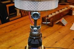 First-gen Corvair themed lamp built for good friends. They sold their beautiful 1963 Corvair convertible to raise funds for adopting their daughter 22 years ago.