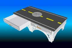 City theme coffee table, AutoCAD. Designed in 1987, modeled in 2001.