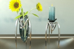 Vase and candle holder concepts. 3ds Max.