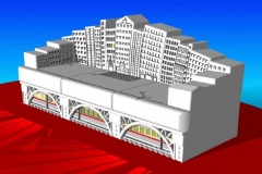 City Couch model, AutoCAD. Designed in 1987, modeled in 2001.