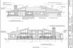 Beach house elevations.