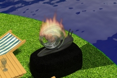 Snail firepit.