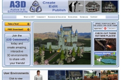 A3D website page artwork. Created models used in images, as well as graphics and layout.