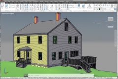 AutoCAD model of client's home for visualization of remodel changes and blueprint production.