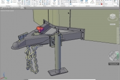 AutoCAD model of swing-up jack