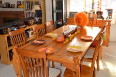 Built this dining room table and matching sideboard for my wife in 1994.