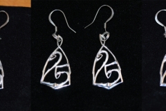 Earrings to match art nouveau style pendant.