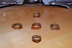 Experimenting with rings, using Ironwood sent as gift. 2nd project.