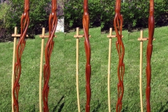 Sapele version of Organic Flame design walking stick.