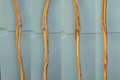 Walking stick in laminated pine.