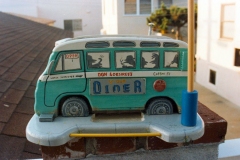 VW Bus diner birdfeeder, wedding gift to my cousin Don and his wife.