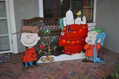 Built Linus addition for our Peanuts display, here set up in Christmas mode.