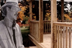 Deck built for my uncle's home in N.H. while on the "Bob Across America" trip, 1988. Pressure treated wood.